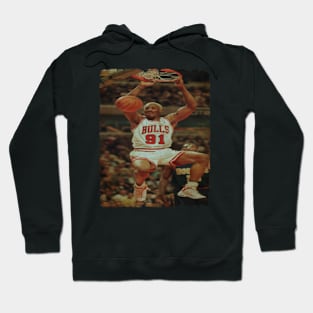 Dennis Rodman - Chicago Bulls Dunk Vintage Hoodie